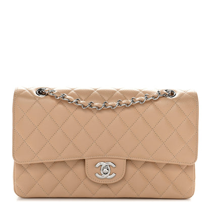 Chanel Caviar Quilted Medium Double Flap Beige 1 of 12