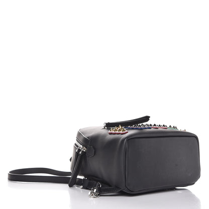 Fendi Vitello Century Fun Fair Metal Studded Mini Backpack Black Multicolor 5 of 19
