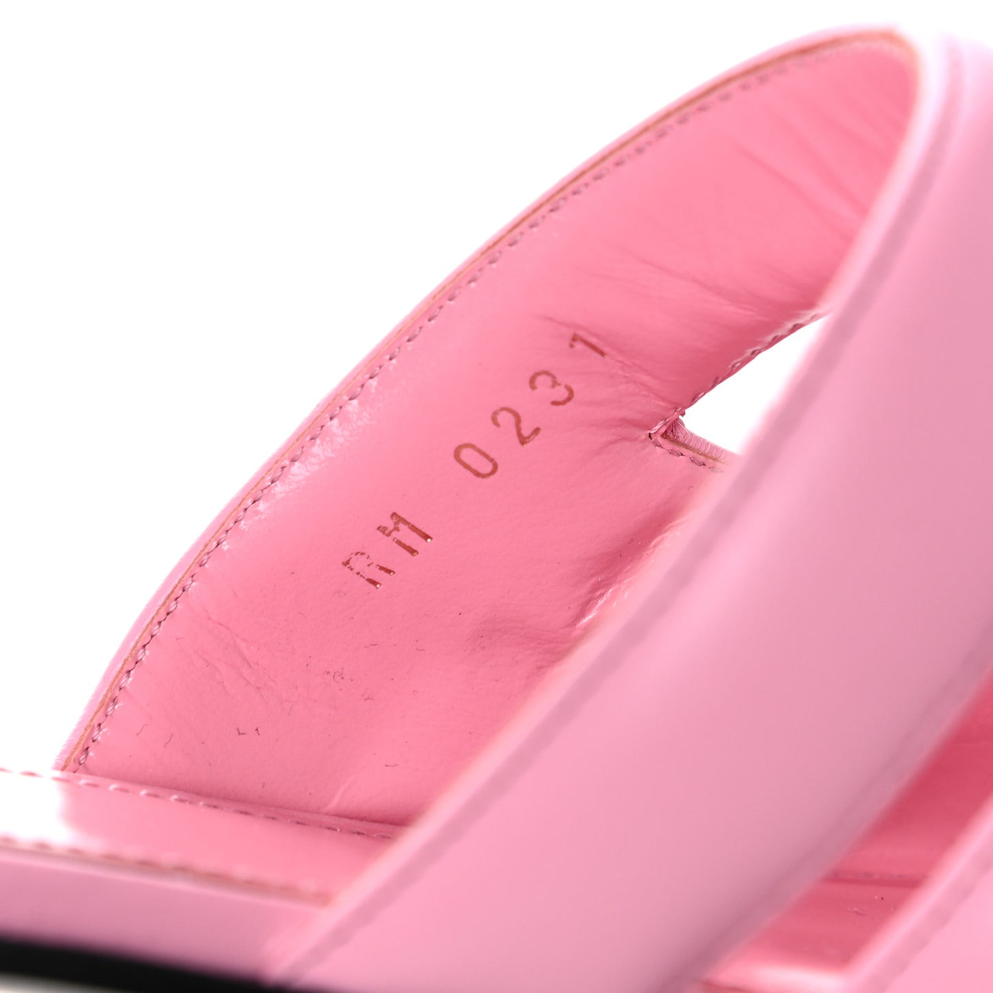 Nappa G Flat Sandals 36 Baby Pink