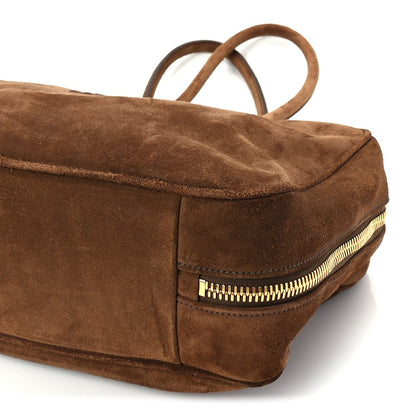 Miu Miu Camoscio Beau Top Handle Bag Cocoa Brown 8 of 8