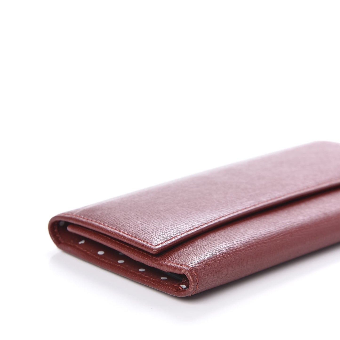 Calfskin GG Continental Wallet Red