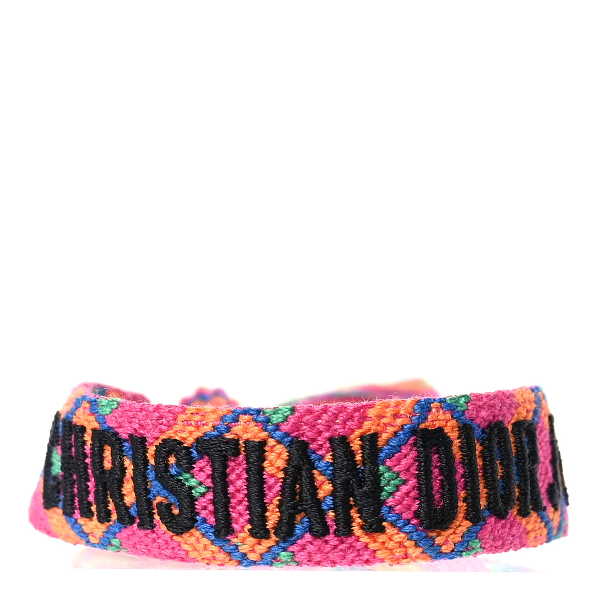 Christian Dior Woven Cotton J'Adior Friendship Bracelet Pink Multicolor 1 of 3