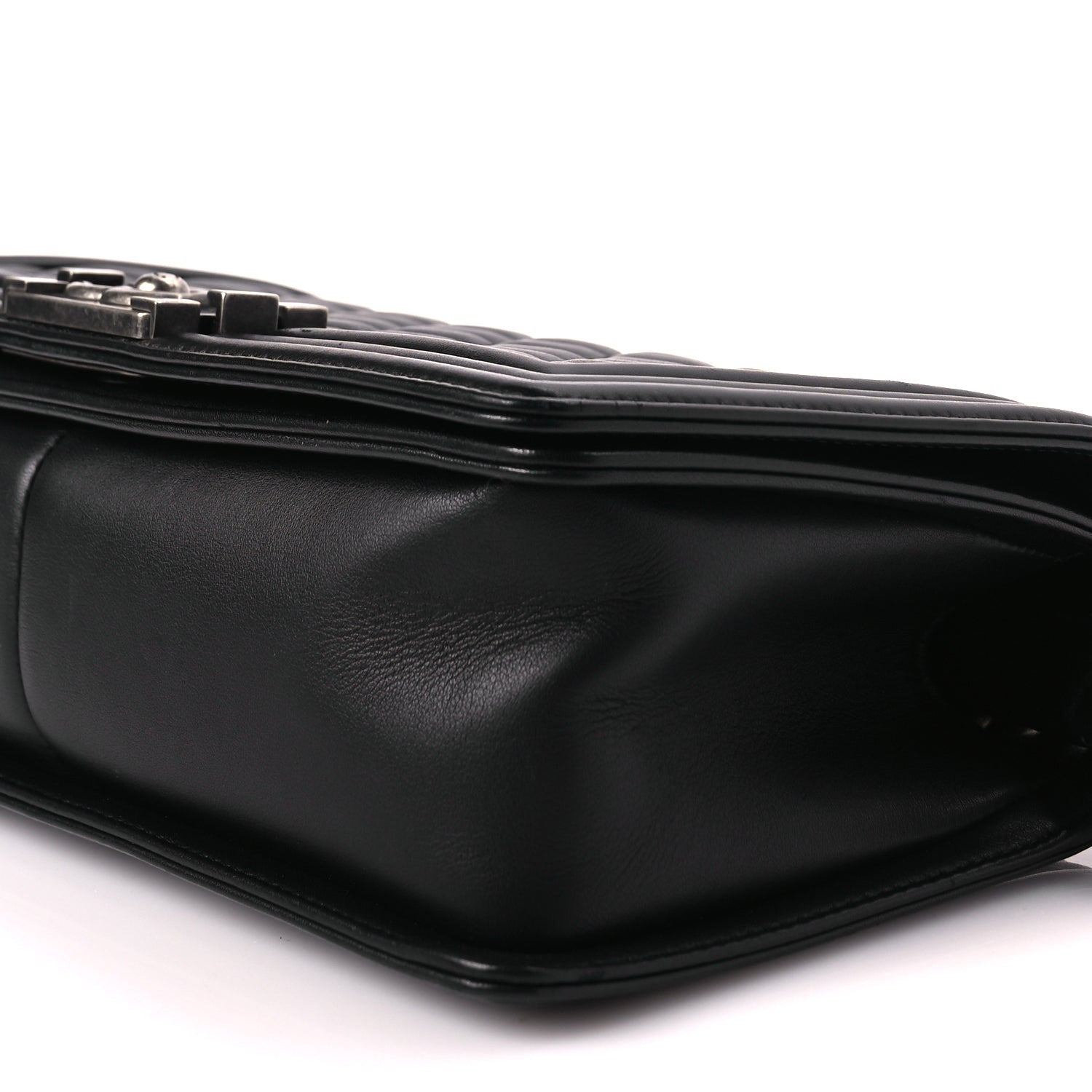 Chanel Calfskin Quilted Medium Boy Flap Black 9 of 9