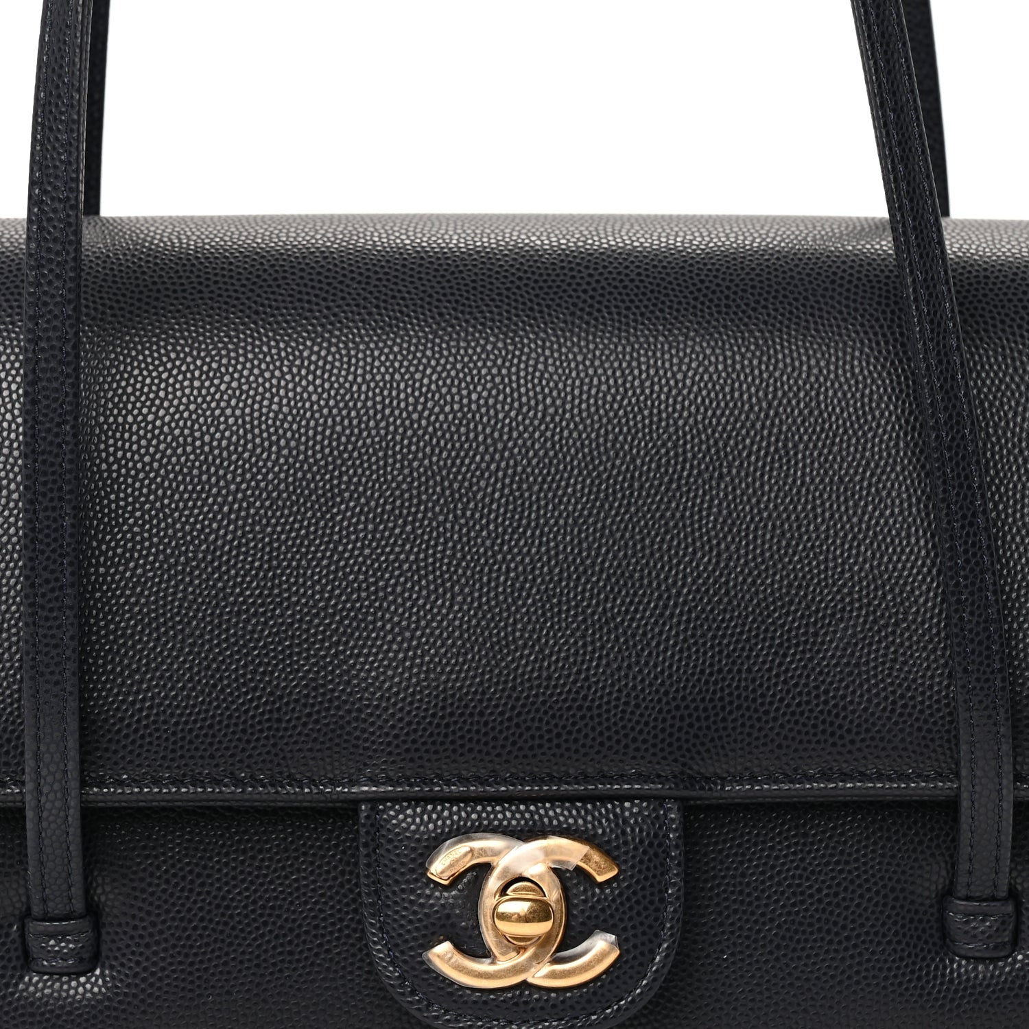 Chanel Shiny Caviar Preppy Coco Small Flap Bag Navy 6 of 8