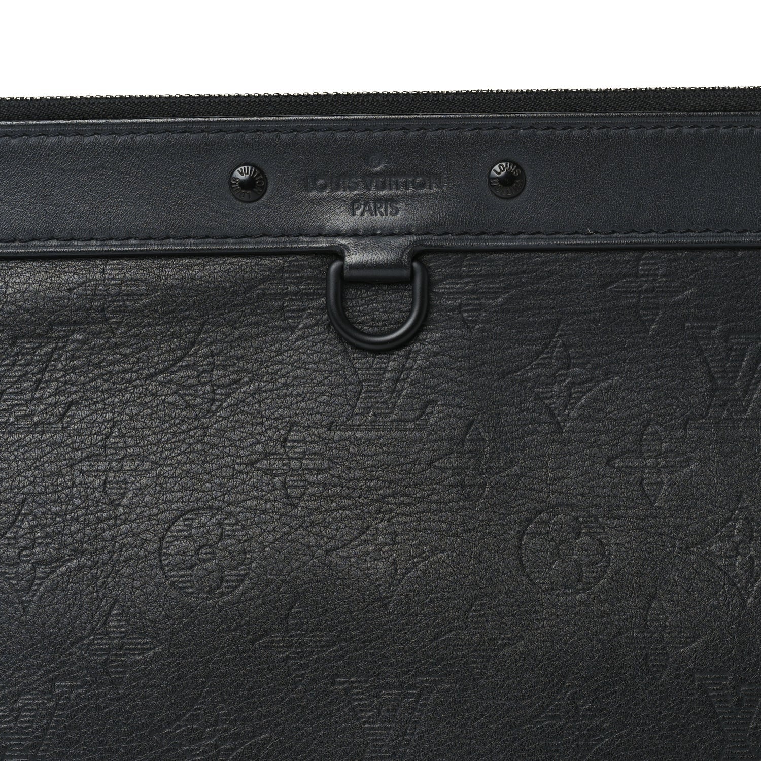 Louis Vuitton Calfskin Monogram Shadow Discovery Pochette 2 of 6