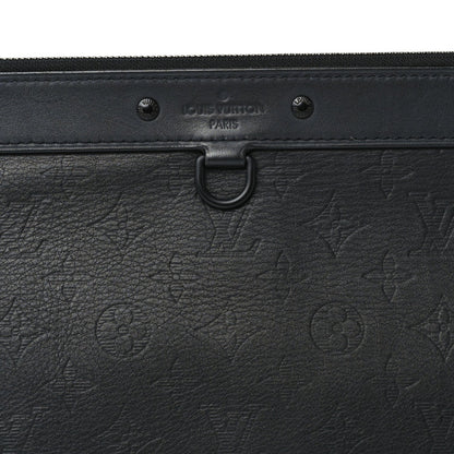 Louis Vuitton Calfskin Monogram Shadow Discovery Pochette 2 of 6