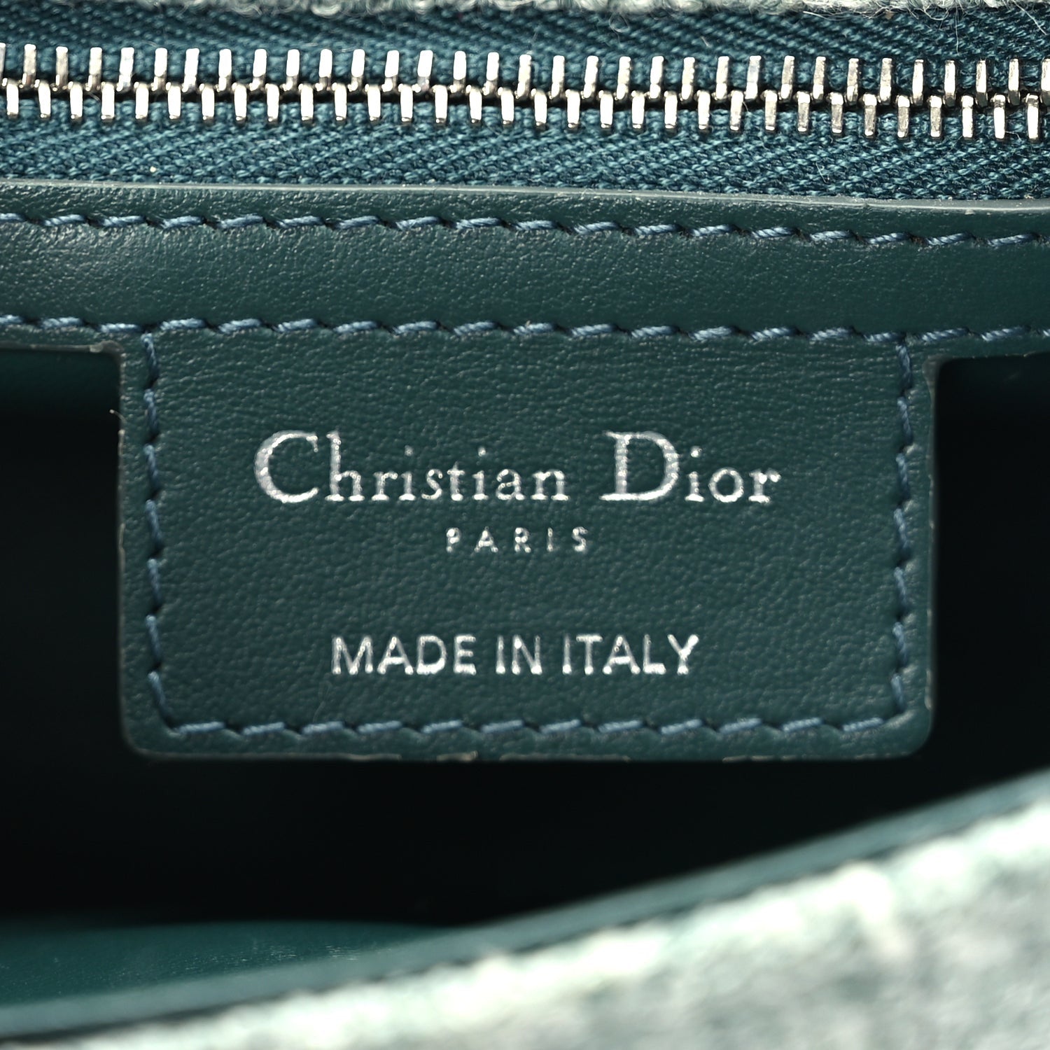 Christian Dior Tweed Macrocannage Small Caro Bag  Light Green 5 of 8
