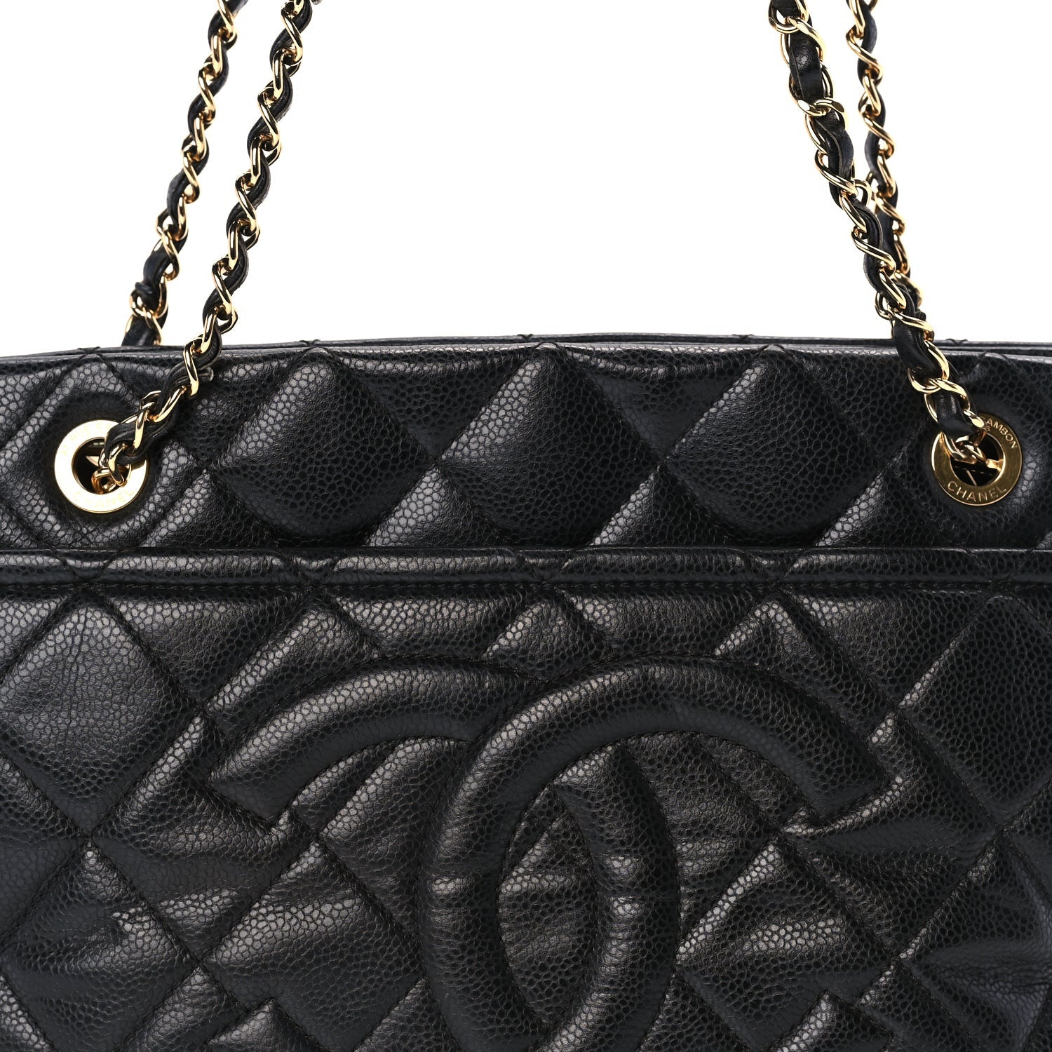 Chanel Caviar Quilted Timeless CC Soft Tote Black 7 of 9