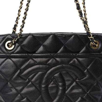 Chanel Caviar Quilted Timeless CC Soft Tote Black 7 of 9