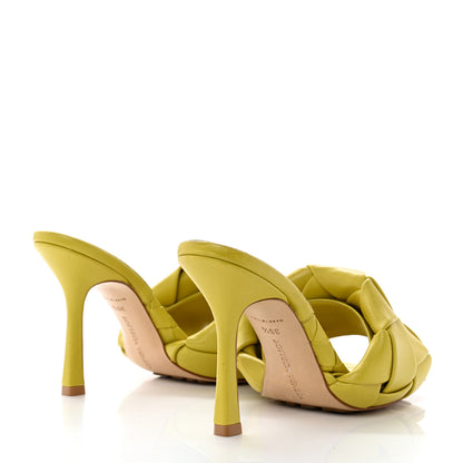 Bottega Veneta Nappa Maxi Intrecciato Lido 90mm Mule Sandals 35.5 Acid 4 of 9