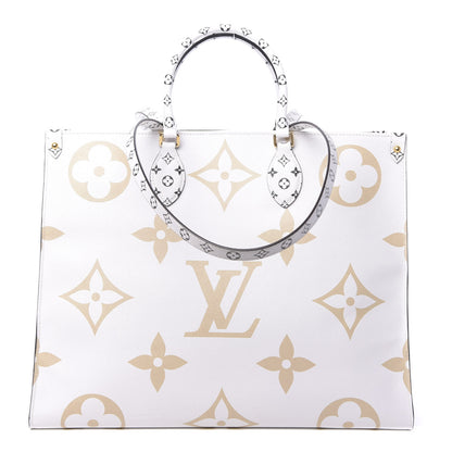 Louis Vuitton Monogram Giant Onthego GM Kaki Beige 1 of 10