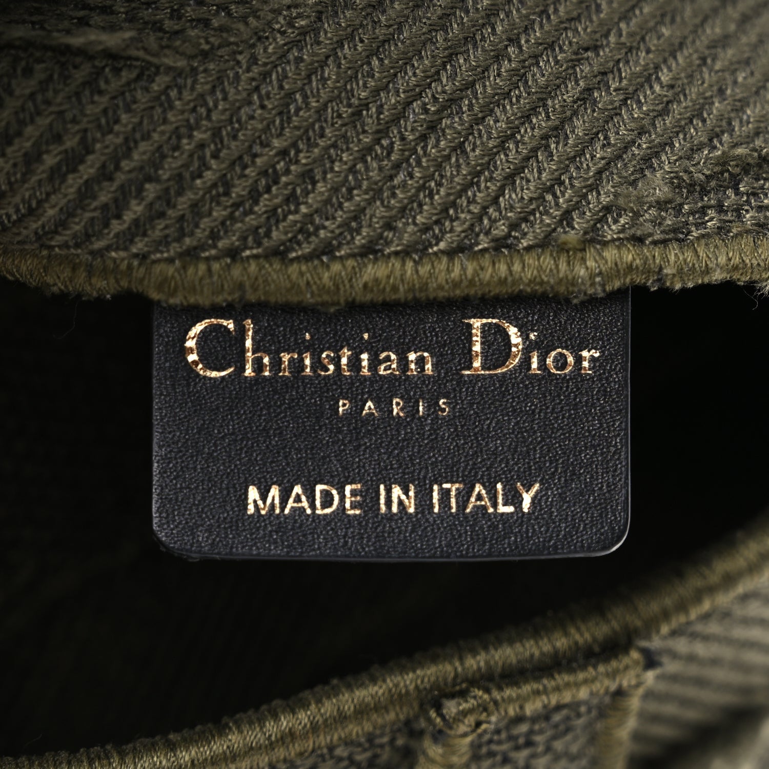 Christian Dior Canvas Embroidered Camouflage Saddle Belt Bag Green 5 of 9