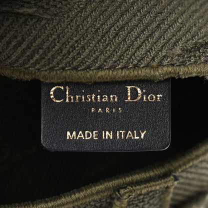 Christian Dior Canvas Embroidered Camouflage Saddle Belt Bag Green 5 of 9