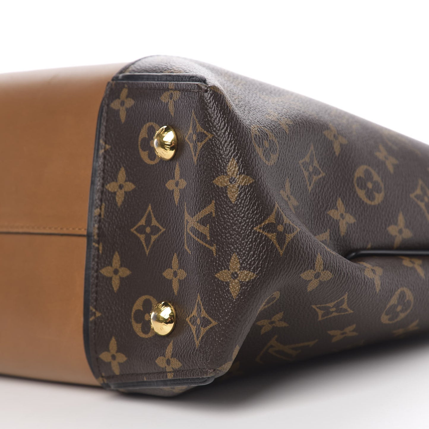 Monogram Cuir Orfevre Tote W PM Noisette