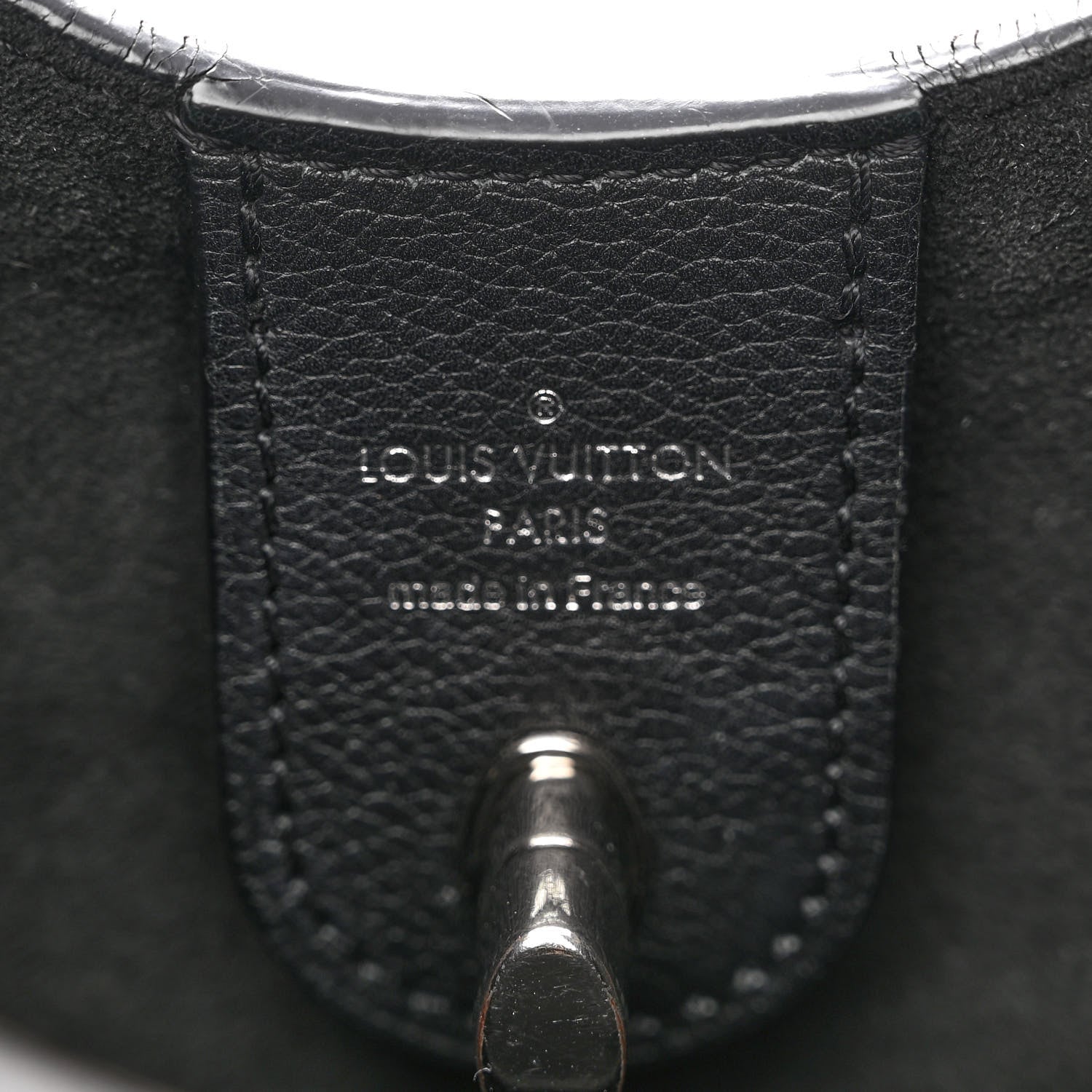 Louis Vuitton Calfskin Lockme Hobo Black 6 of 10