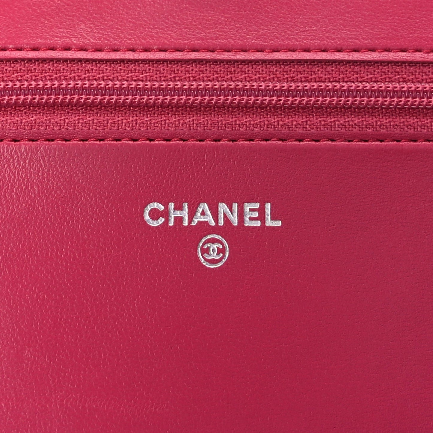 Lambskin Quilted Boy Wallet On Chain WOC  Pink