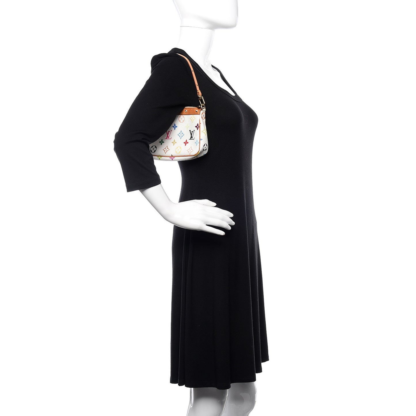 Monogram Multicolor Pochette Accessories White