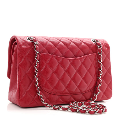 Chanel Caviar Quilted Medium Double Flap Red 3 of 9