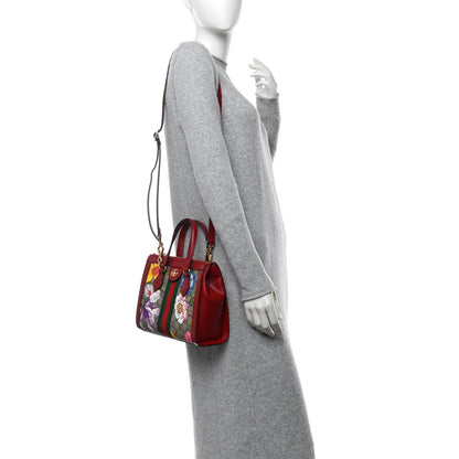 Gucci GG Supreme Monogram Flora Web Small Ophidia Tote Bag Red 2 of 7