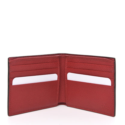 Gucci Calfskin Logo Bi-Fold Wallet Red 5 of 9