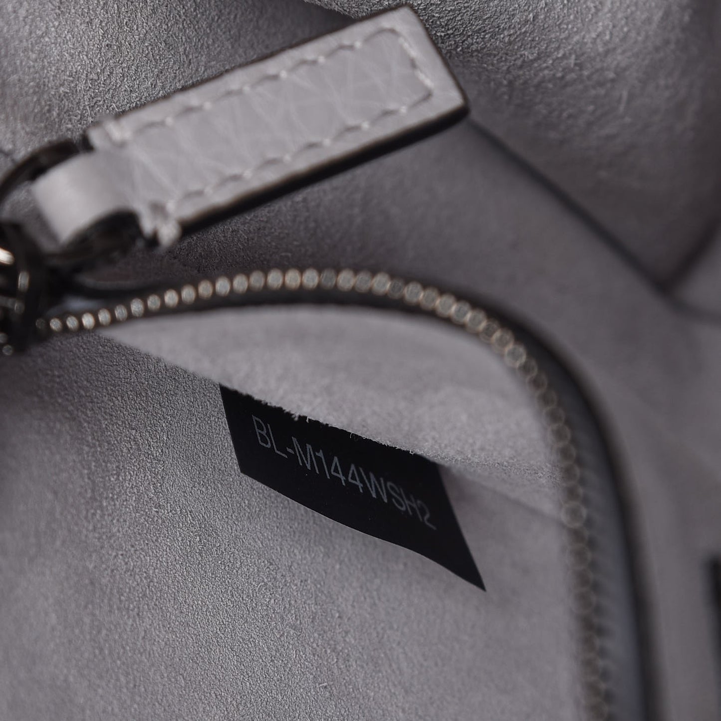 Grained Calfskin Medium Rockstud Double Handle Horizontal Tote Pastel Grey