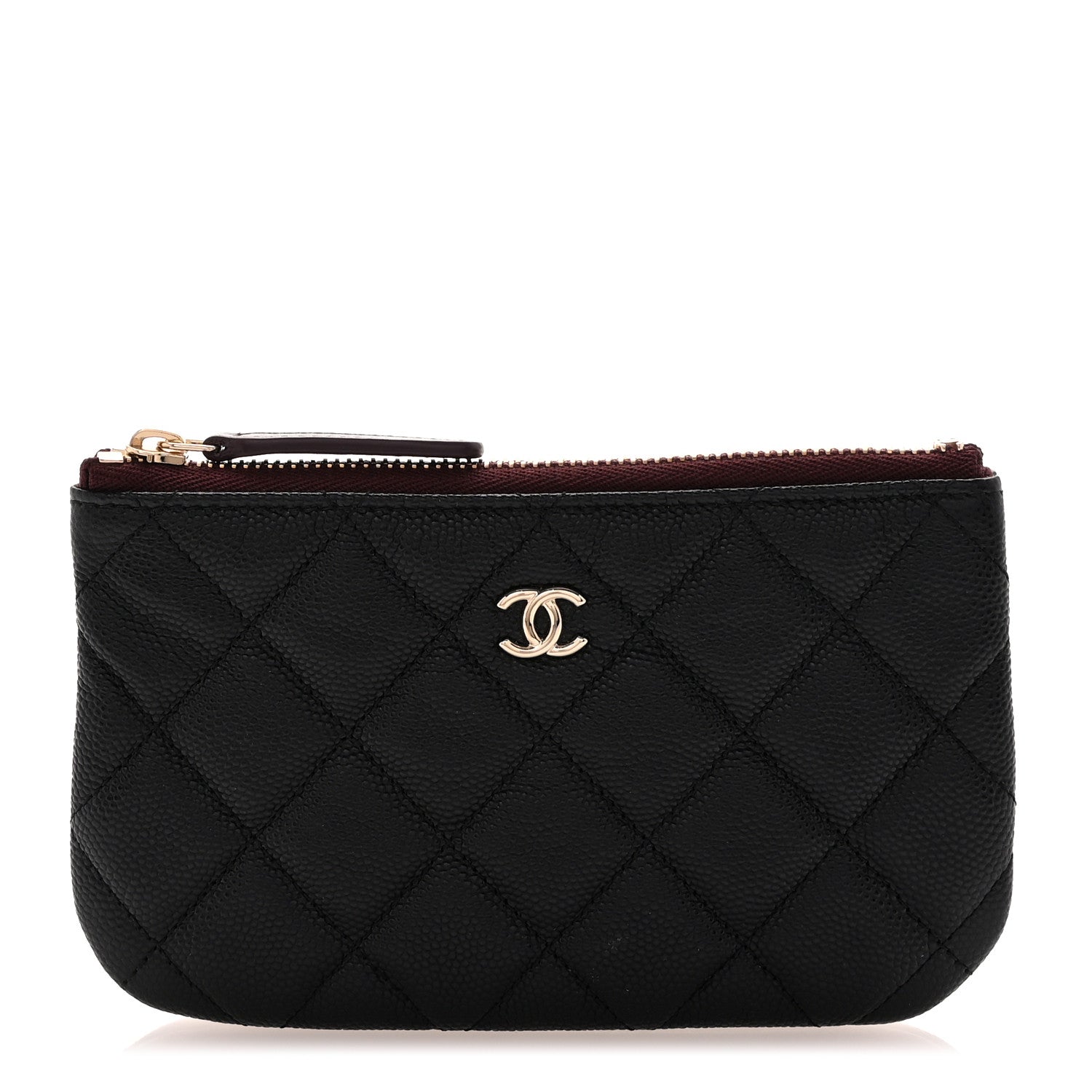 Chanel Caviar Quilted Small Cosmetic Case Black 1 of 8