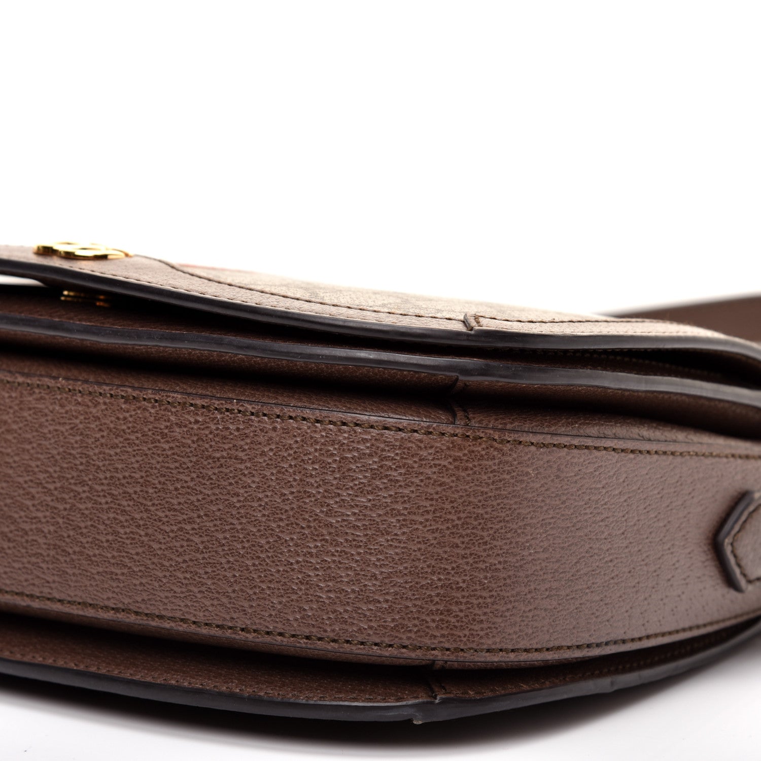 Gucci GG Supreme Monogram Web Small Ophidia Flap Messenger Bag Brown 7 of 11