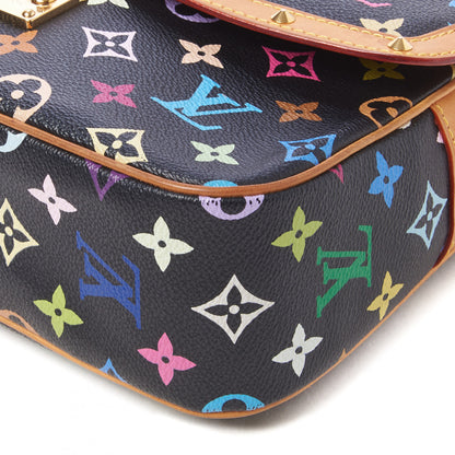 Louis Vuitton Monogram Multicolor Sologne Black 5 of 8