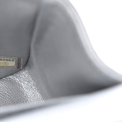 Chanel Metallic Caviar Quilted Medium Double Flap Silver 7 of 12