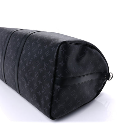 Louis Vuitton Monogram Eclipse Keepall Bandouliere 55 8 of 8