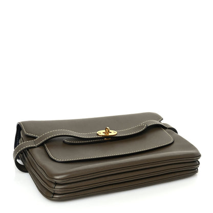 Mulberry Small Classic Grain Calfskin Belted Bayswater Satchel Khaki 3 of 8