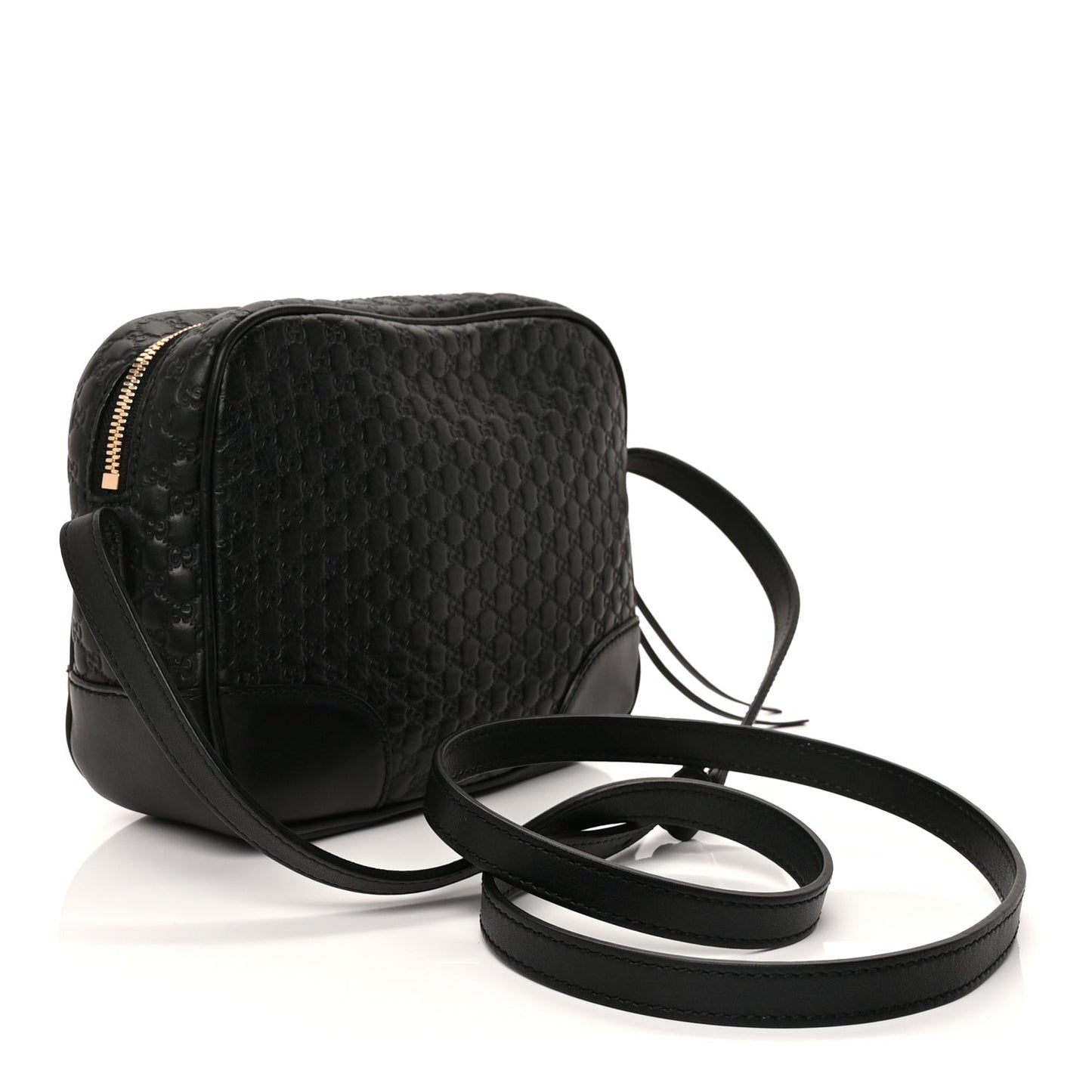 Microguccissima Mini Bree Messenger Bag Black