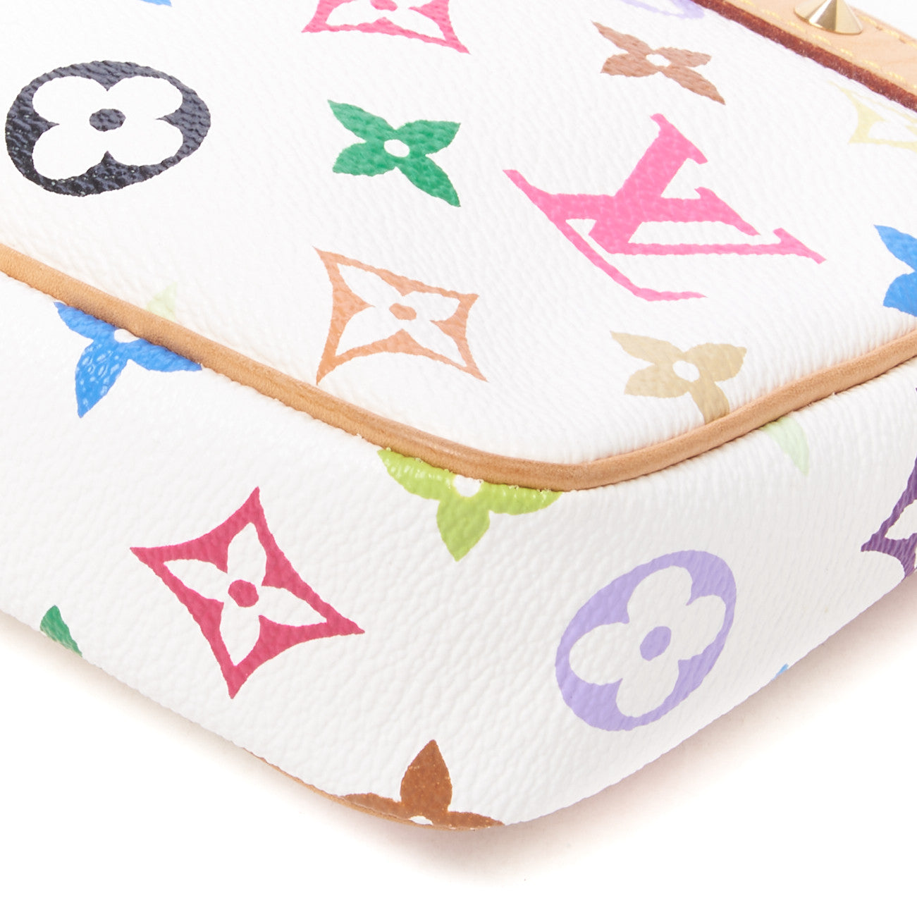 Louis Vuitton Monogram Multicolor Pochette Accessories White 4 of 7