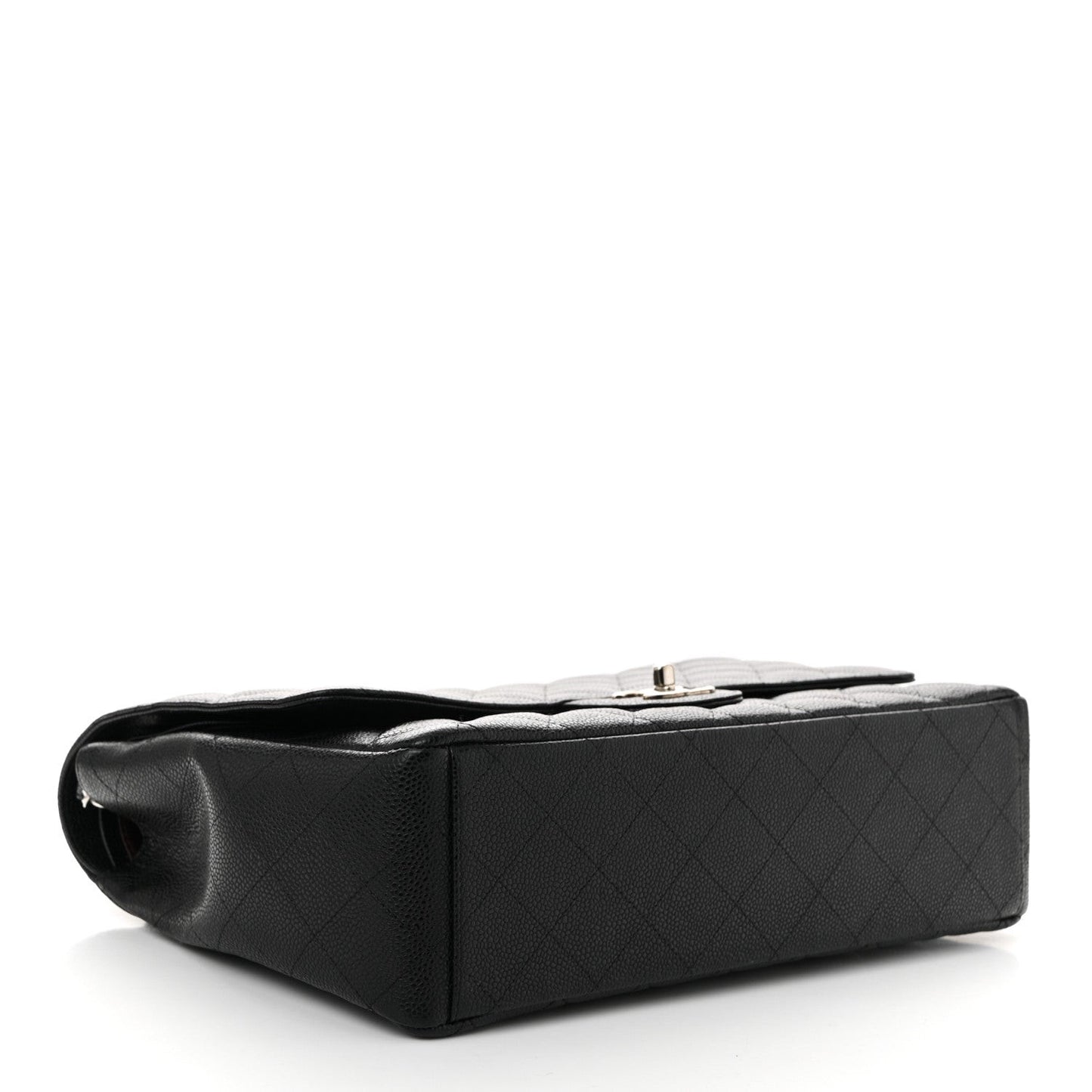 Caviar Quilted Maxi Double Flap Black