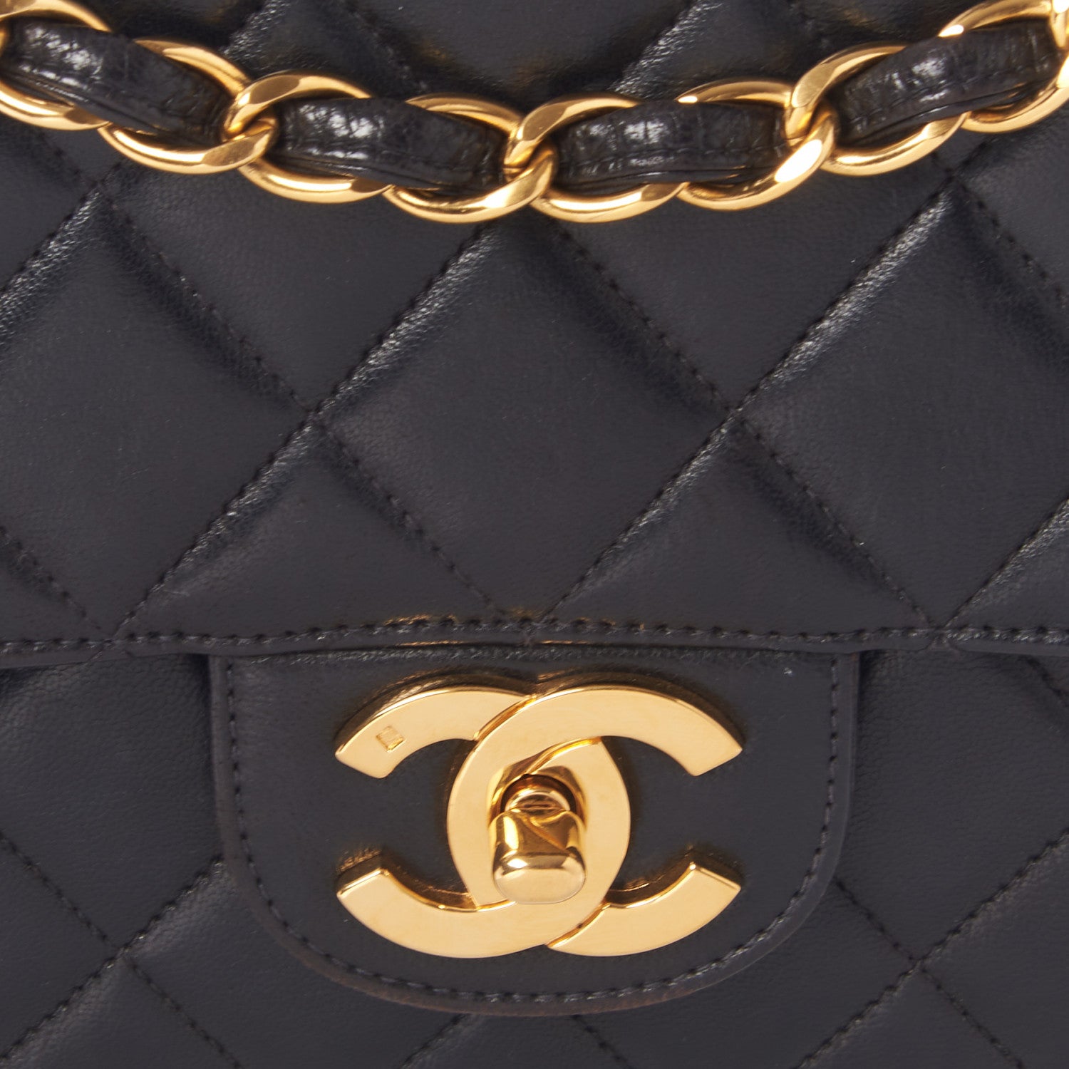 Chanel Lambskin Quilted Jumbo Single Flap Black 8 of 10