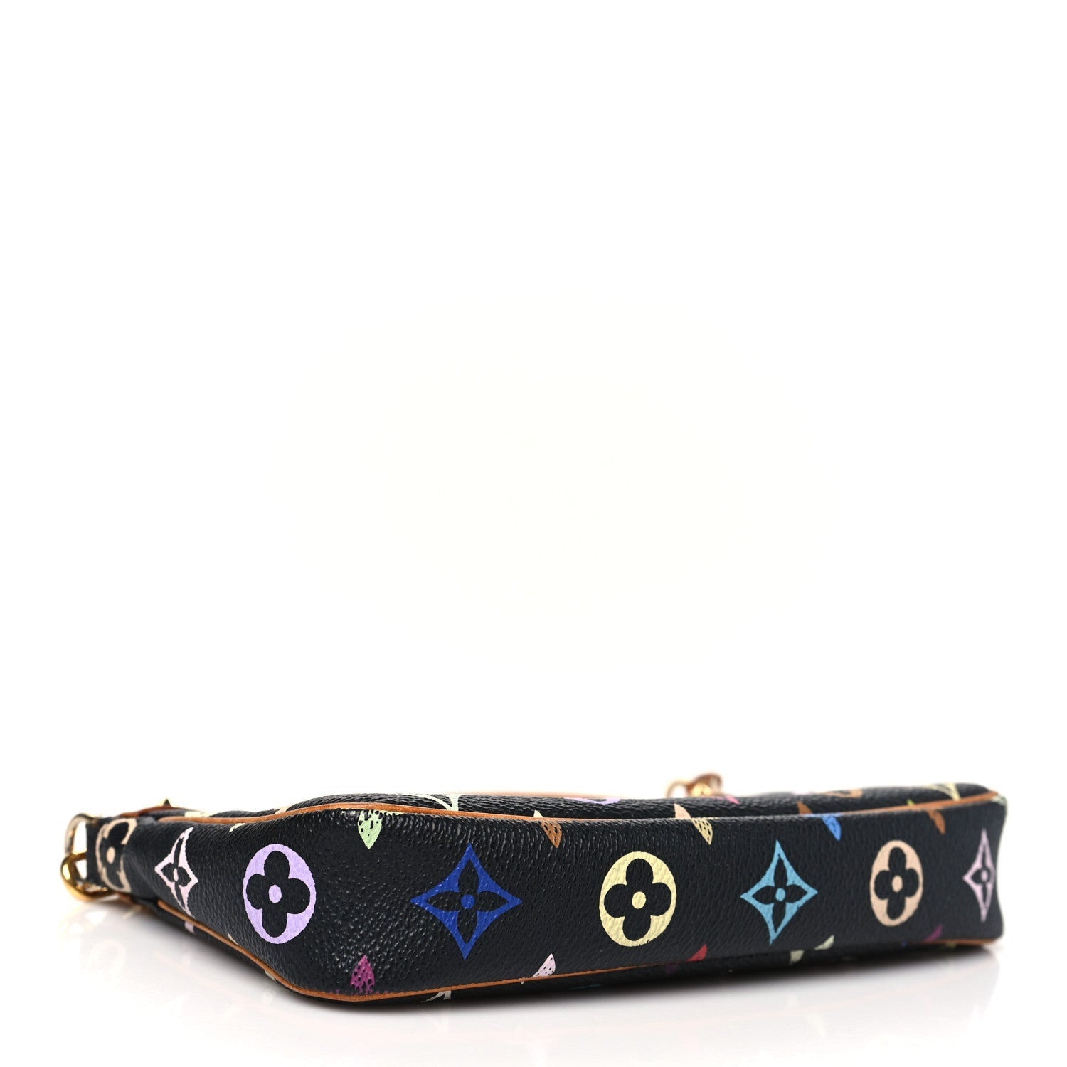 Louis Vuitton Monogram Multicolor Pochette Accessories Black 4 of 7