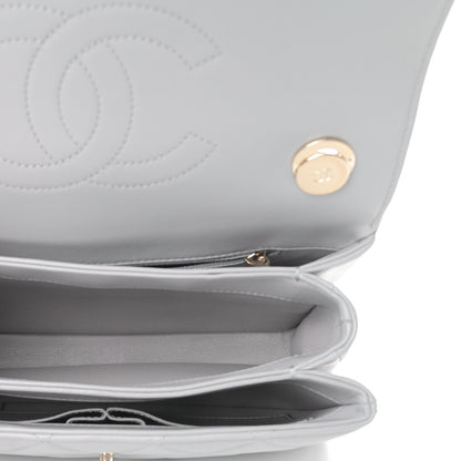 Chanel Lambskin Quilted Small Trendy CC Flap Dual Handle Bag Grey 5 of 12