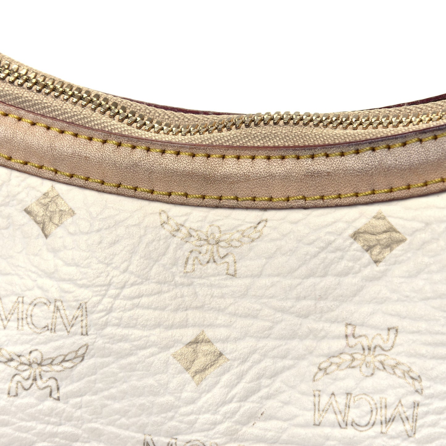 Visetos Striped Hobo White