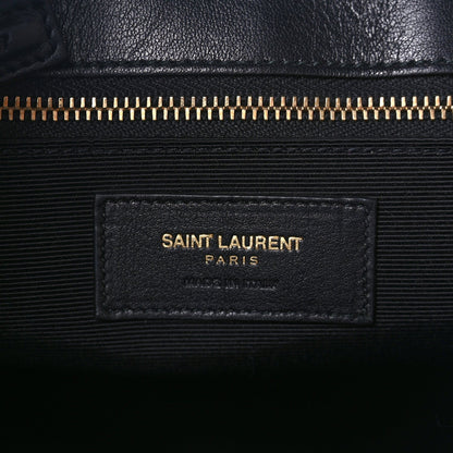 Saint Laurent Calfskin Bi-Color Small Sac De Jour  Royal Blue Black 5 of 8
