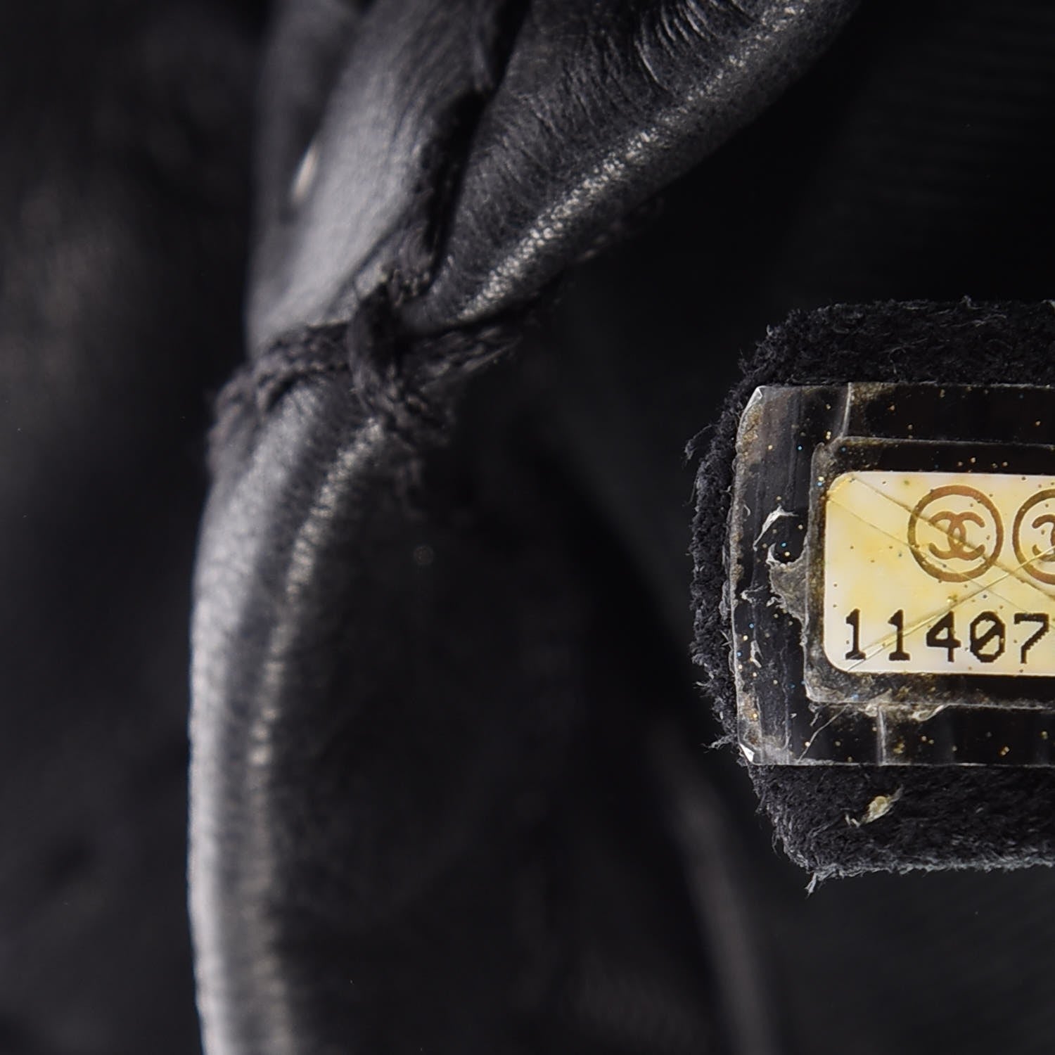 Chanel Lambskin Stitched Expandable Tote Black 9 of 9