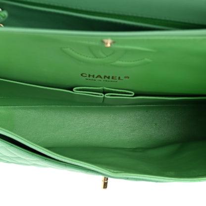 Chanel Caviar Quilted Medium Double Flap Green 4 of 7