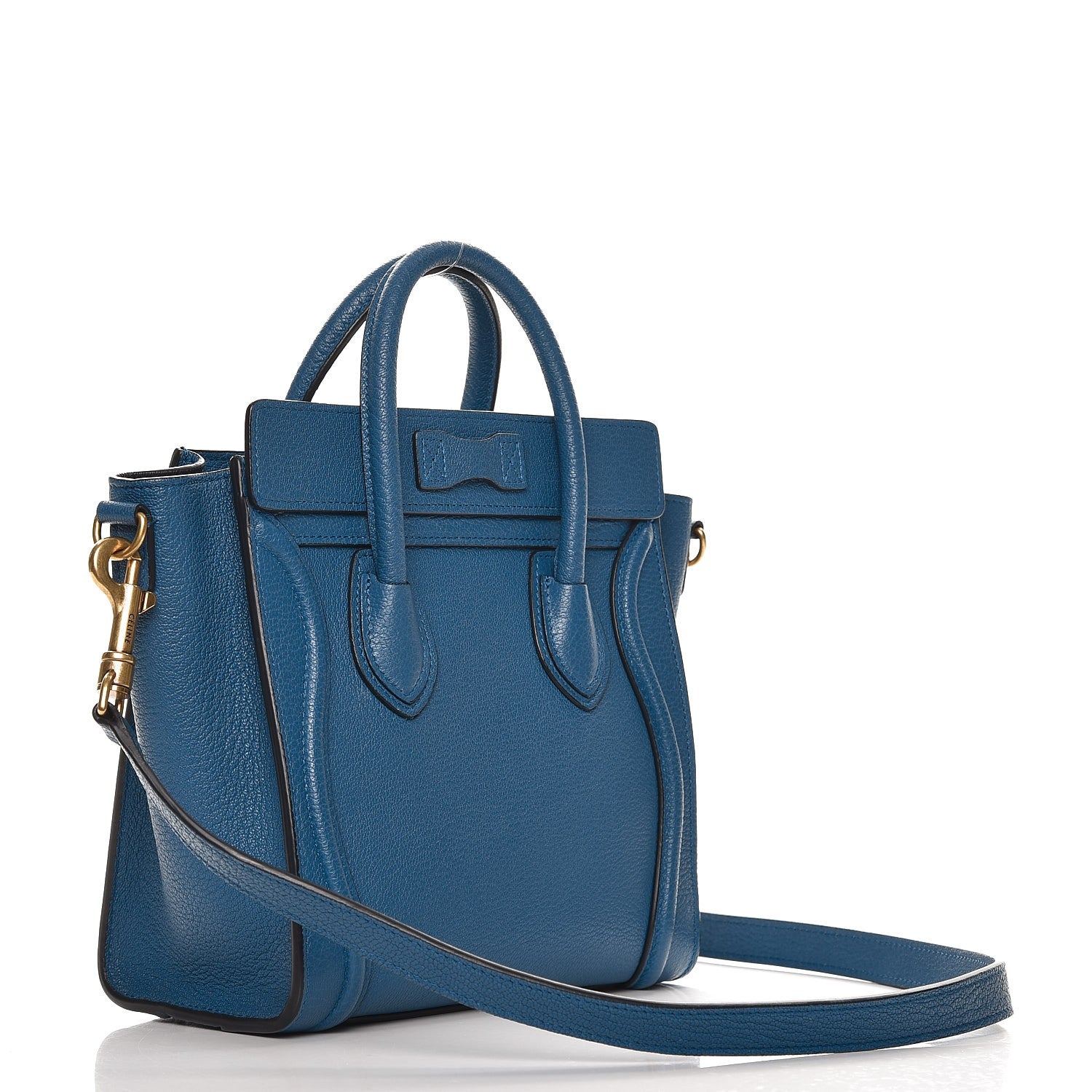 Celine Goatskin Nano Luggage Sea 4 of 9