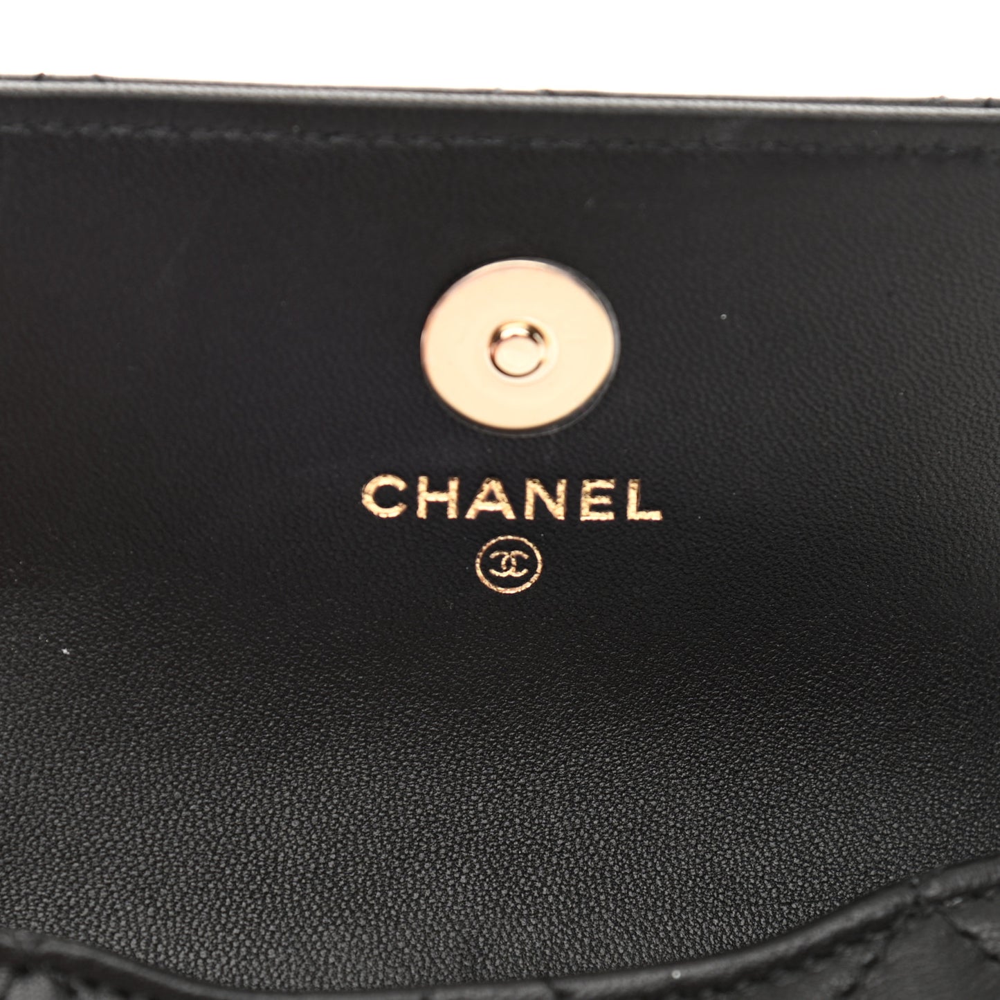 Lambskin Quilted Pearl Chain Belt Bag Black