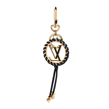 Louis Vuitton Metal Lambskin Enamel Very Bag Charm Key Holder Black 2 of 3