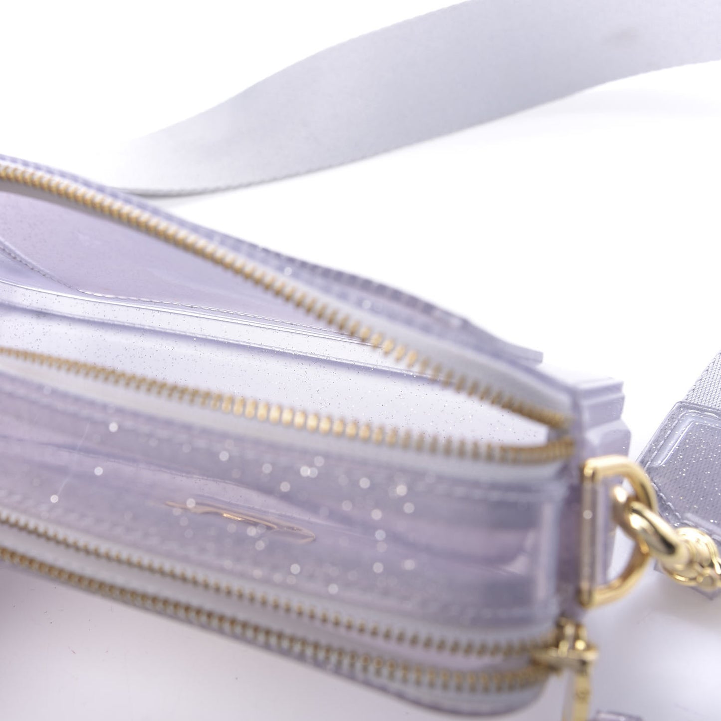 Jelly Glitter Small Snapshot Camera Bag Silver Multi