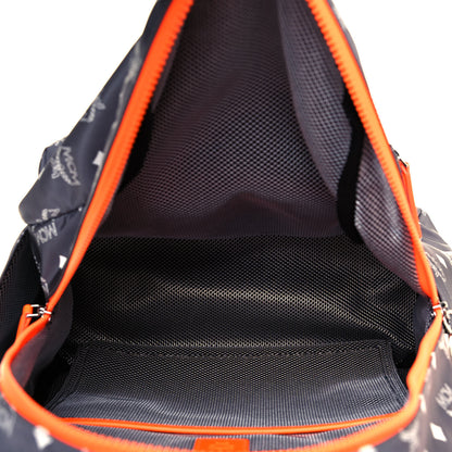 MCM Nylon Monogram Medium Resnick Backpack Gray 4 of 13