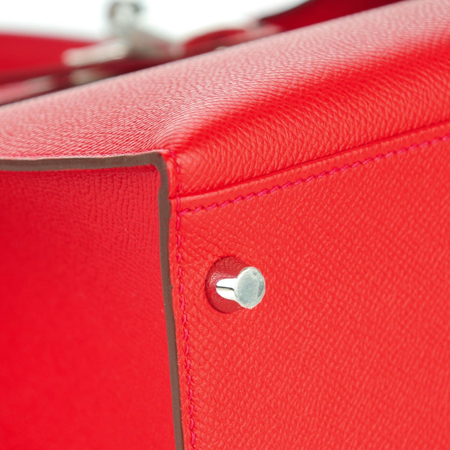 Hermes Epsom Kelly Sellier 32 Rouge Casaque 6 of 26