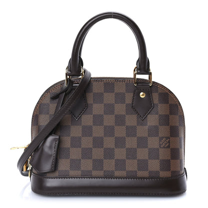 Louis Vuitton Damier Ebene Alma BB Brown 1 of 8
