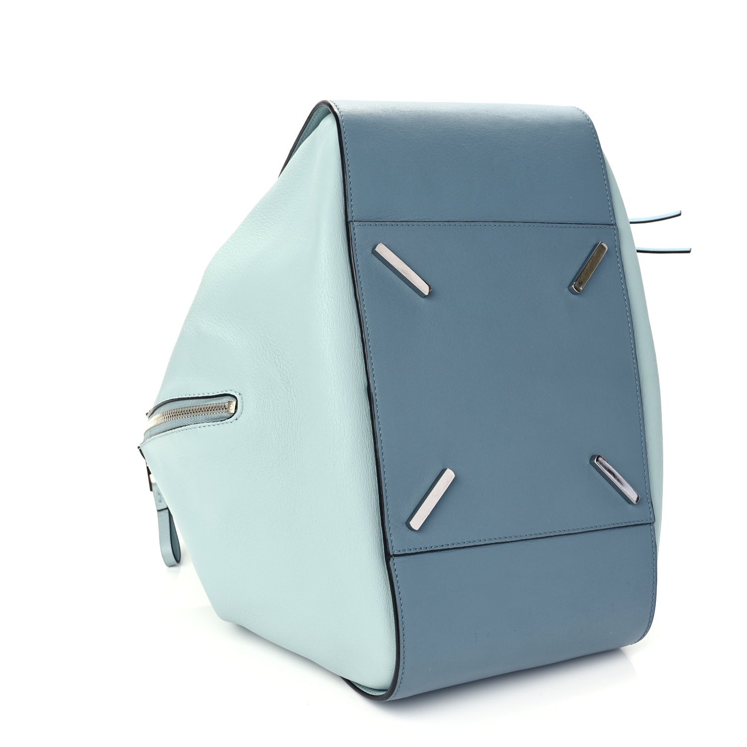 Loewe Calfskin Large Hammock Shoulder Bag Aqua Light Blue Stone 8 of 9
