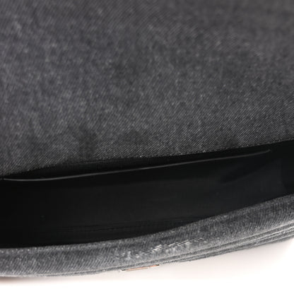 Givenchy Distressed Denim Quilted Small 4G Shoulder Bag Black 5 of 9